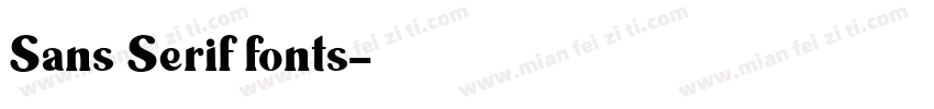 Sans Serif fonts字体转换